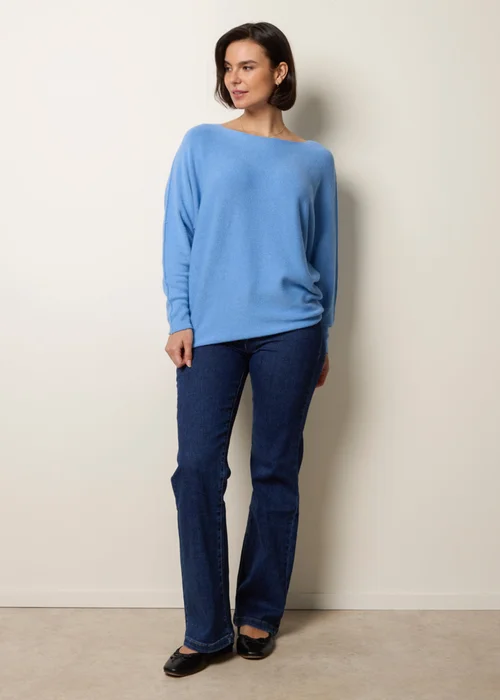 Blue Vanilla Blue Round Neck Jumper - One Size Image 3