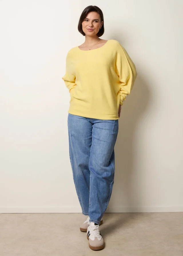 Blue Vanilla Yellow Round Neck Jumper