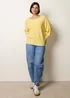 Blue Vanilla Yellow Round Neck Jumper - One Size Image 2