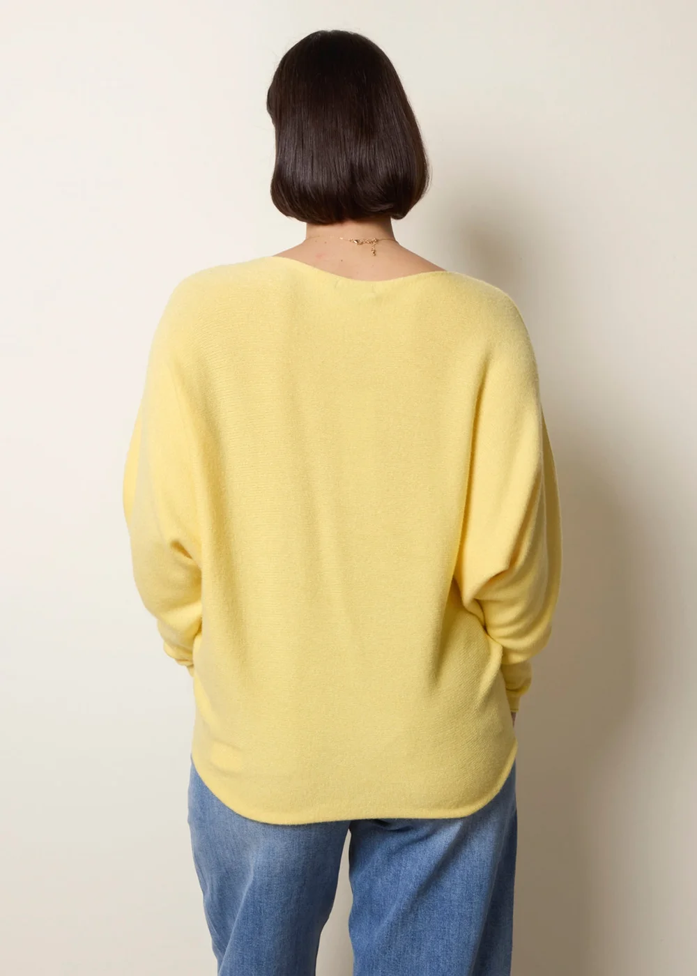 Blue Vanilla Yellow Round Neck Jumper - One Size Image 4