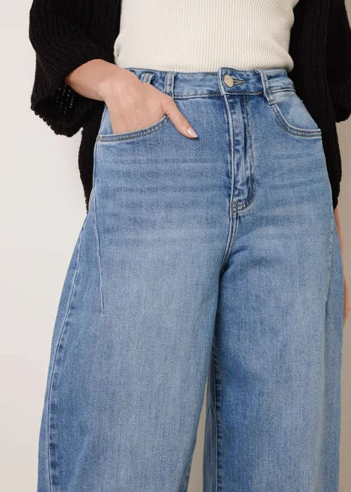 Blue Vanilla Blue Barrel Leg Stretch Jeans - 10 Image 3