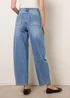 Blue Vanilla Blue Barrel Leg Stretch Jeans - 10 Image 4