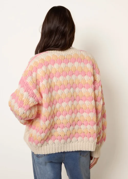 Blue Vanilla Pink Multicoloured Striped Cardigan - S/M Image 4