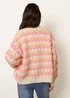 Blue Vanilla Pink Multicoloured Striped Cardigan - S/M Image 4