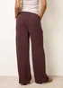 Blue Vanilla Brown Linen-Blend Drawstring Trousers - L Image 4