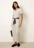 Blue Vanilla White Scarf Belt Trousers - M Image 1