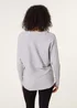 Blue Vanilla Grey Embroidered Long Sleeve Jumper - S/M Image 4