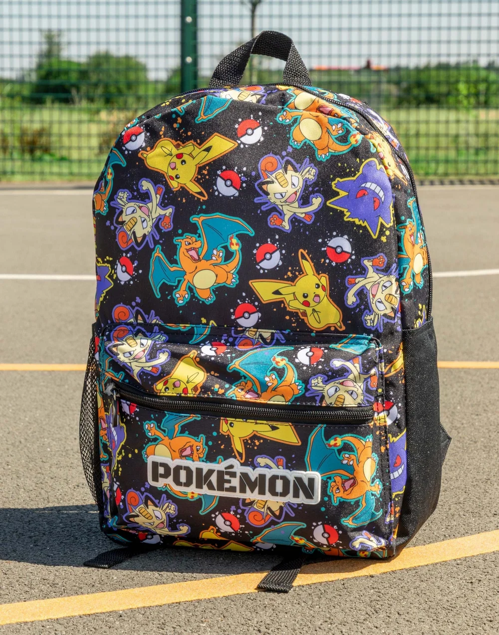 Vanilla Underground Pokemon Boys Black Character All Over Print Backpack - One Size Image 1