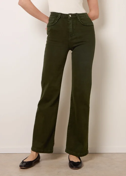 Blue Vanilla Green Pocket Rope Stretch Jeans - 8 Image 1