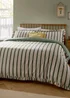 Wylder Connie Striped Ruffle Moss Duvet Set - Double Image 1