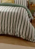 Wylder Connie Striped Ruffle Moss Duvet Set - Double Image 2