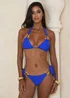 Moda Minx Iconic Isle Azure Blue Atka Triangle Bikini Top - S Image 1