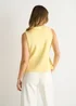 Gini London Lemon Button Front Compact Knit Waistcoat - L/XL Image 2