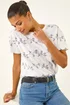 Roman Ivory Floral Puff Print T-Shirt - 12 Image 1