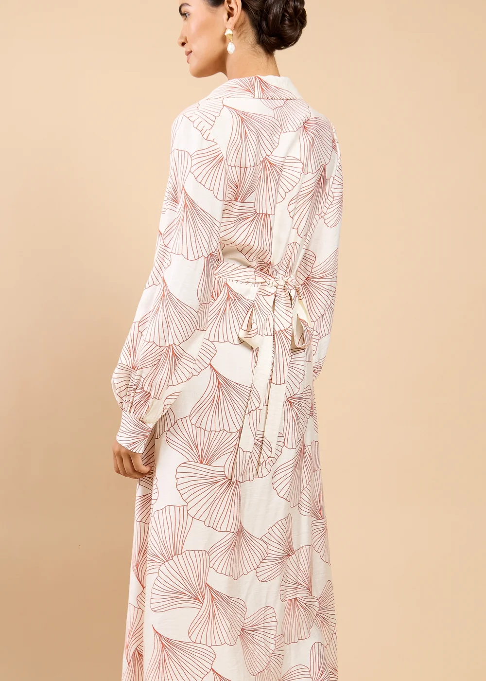 Little Mistress Shell Print Midaxi Shirt Dress - 10 Image 2