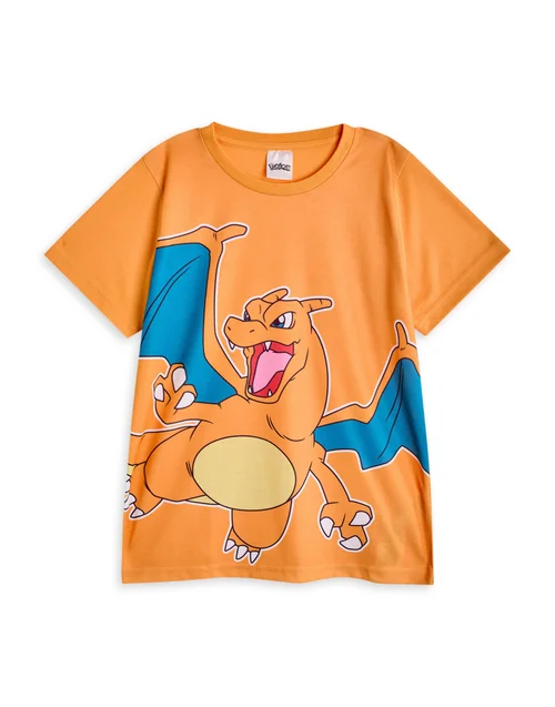 Vanilla Underground Pokemon Boys Pikachu, Gengar, Charizard SS Pyjama Set (4-14 Years) - Pack of 3 - 7-8 Yrs Image 5