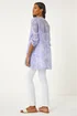 Roman Lilac Linear Print Wrap Tunic - 16 Image 3