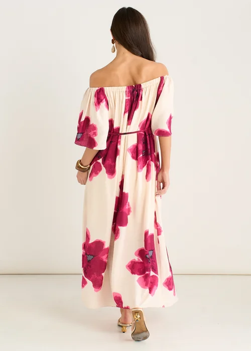 Gini London Pink Bardot Trapeze Maxi Dress - 8 Image 2