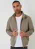 Threadbare Taupe Zip Up Harrington Style Jacket - M Image 1