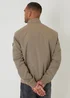 Threadbare Taupe Zip Up Harrington Style Jacket - M Image 2