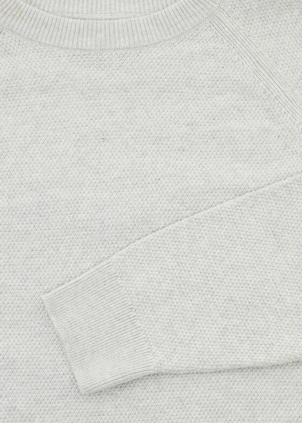 Threadbare Natural Raglan Knitted Crew Neck Jumper - S Image 5