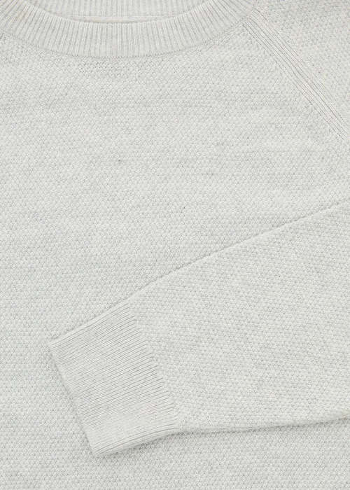 Threadbare Natural Raglan Knitted Crew Neck Jumper - S Image 5