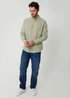 Threadbare Soft Green Linen Blend Long Sleeve Shirt - S Image 3