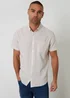 Threadbare Stone Short Sleeve Linen Blend Shirt - 2XL Image 1