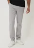 Threadbare White Slim Fit Stretch Trousers - 32/L32 Image 1