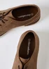 Threadbare Tan Faux Suede Derby Shoes - Size 7 Image 4