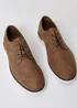 Threadbare Tan Faux Suede Derby Shoes - Size 7 Image 2