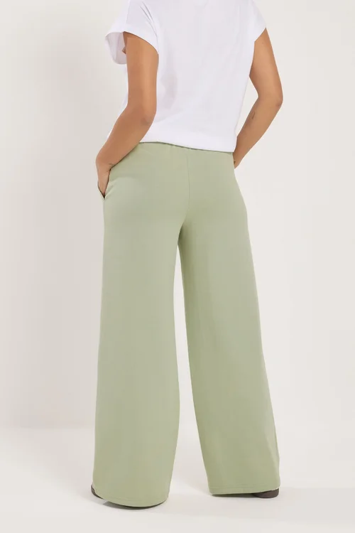 PixieGirl Petite Mint Green Pocket Patch Wide Leg Joggers - 10/L27 Image 5