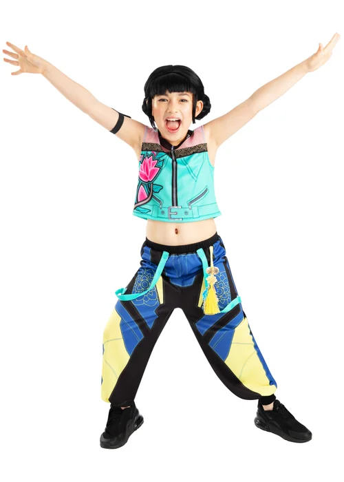 K-Pop Demon Hunters Zoey Core Look Child Costume M & Wig (5-10 Years) - 7-8 Yrs Image 5