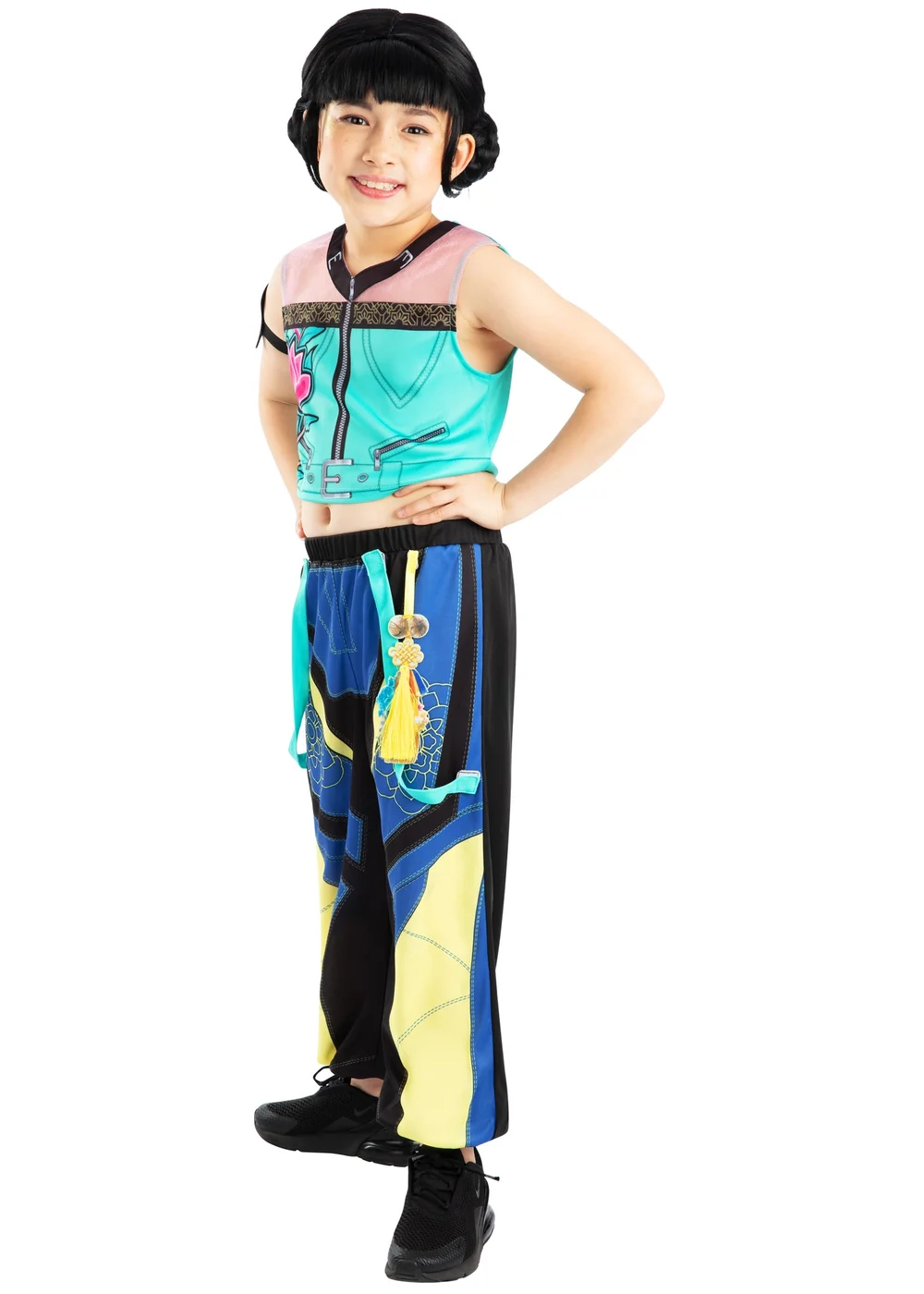 K-Pop Demon Hunters Zoey Core Look Child Costume M & Wig (5-10 Years) - 7-8 Yrs Image 4