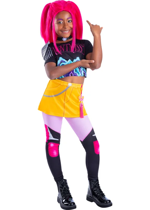 K-Pop Demon Hunters Mira Core Look Child Costume & Wig (5-10 Years) - 7-8 Yrs Image 1