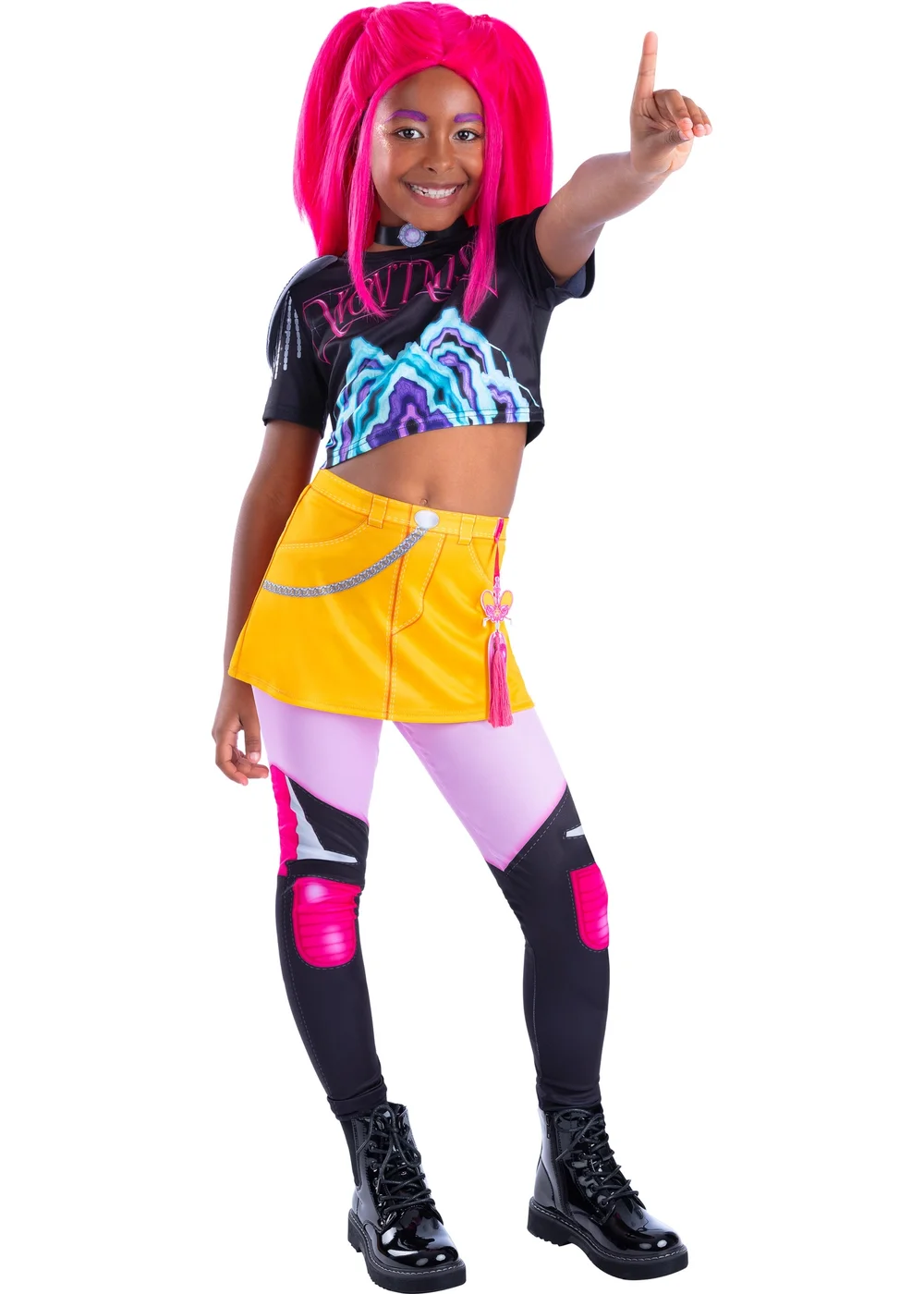 K-Pop Demon Hunters Mira Core Look Child Costume & Wig (5-10 Years) - 7-8 Yrs Image 5