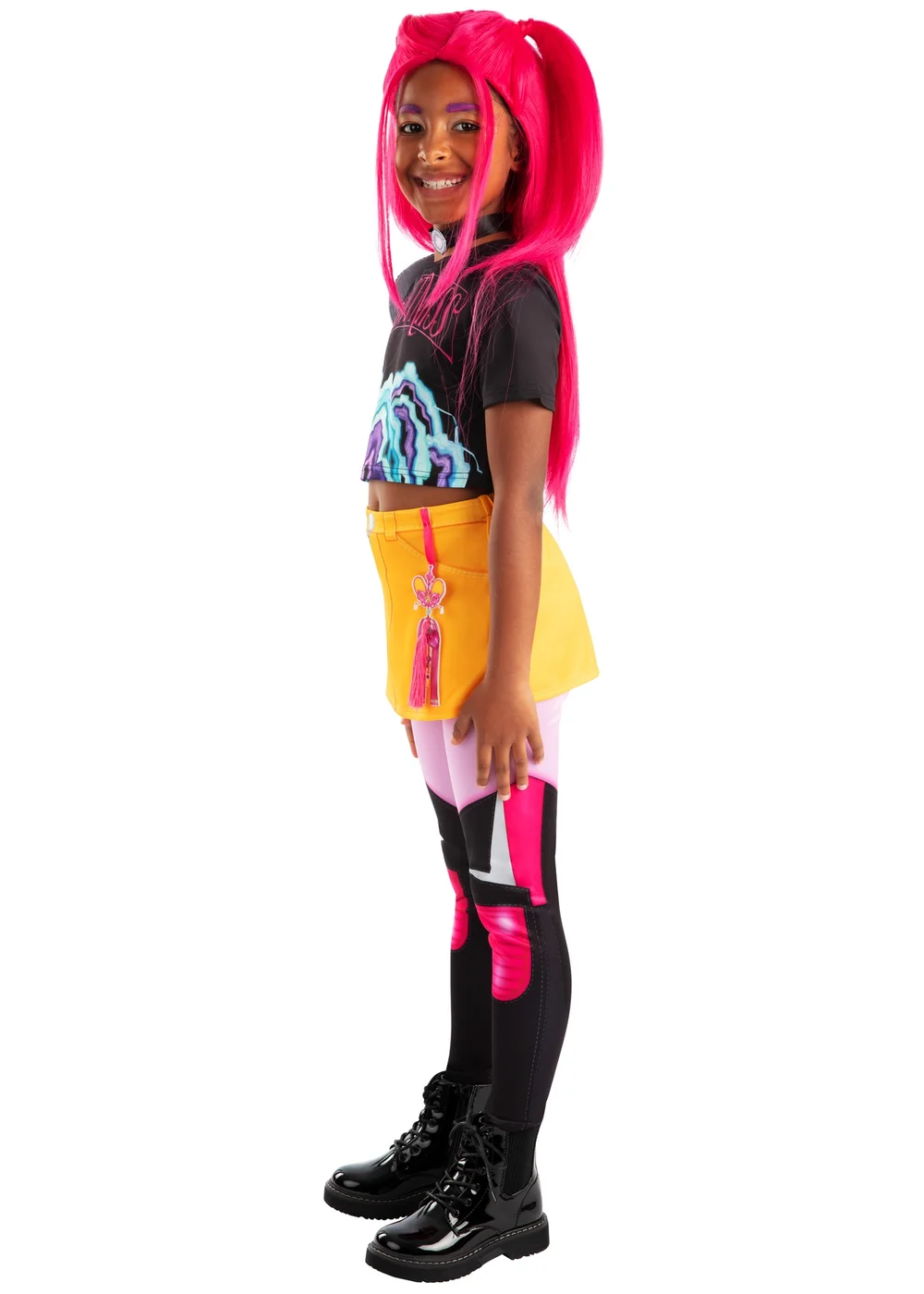 K-Pop Demon Hunters Mira Core Look Child Costume & Wig (5-10 Years) - 7-8 Yrs Image 4