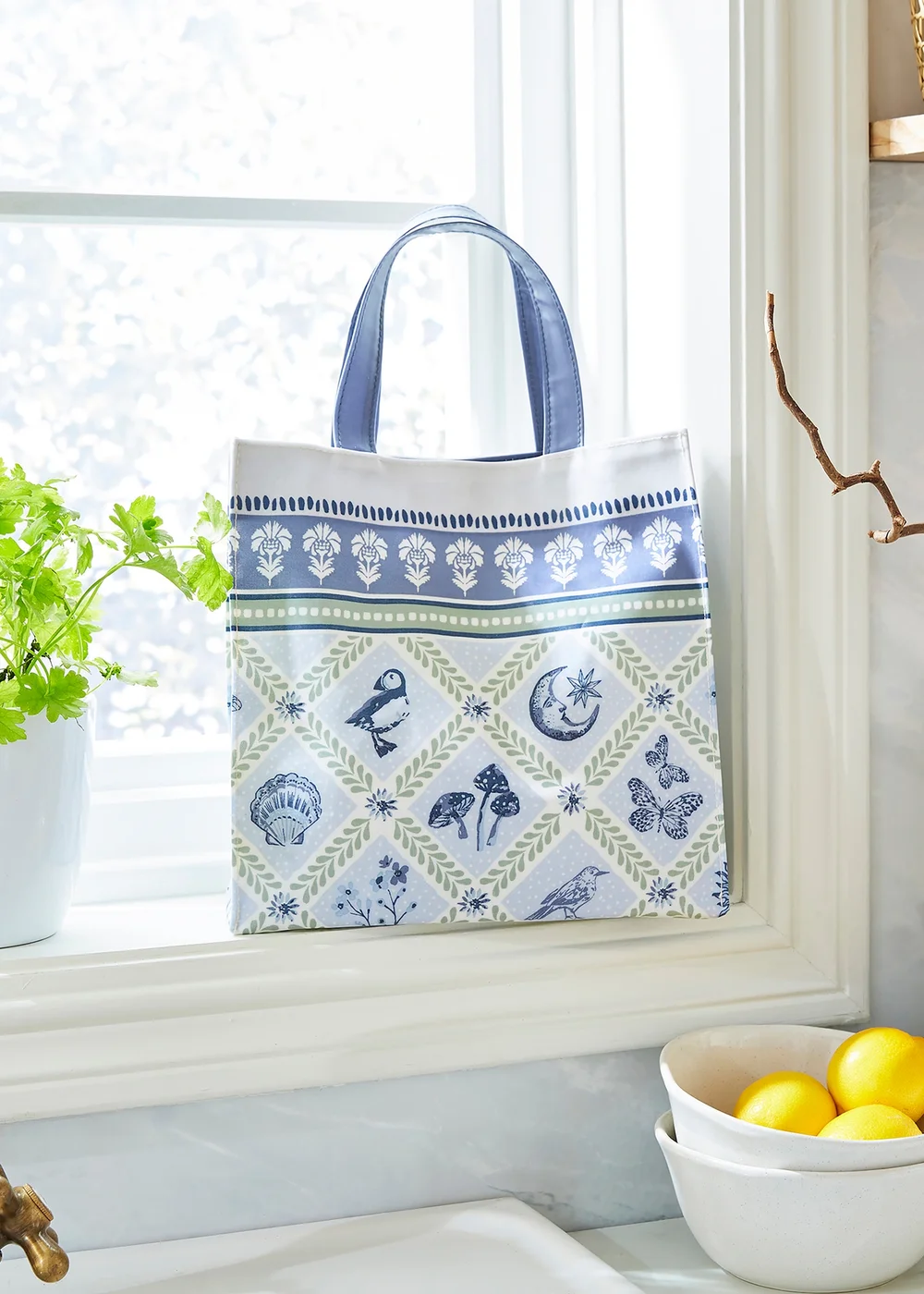 Ulster Weavers Coastal Treasures Blue PVC Bag - Small - One Size Image 2