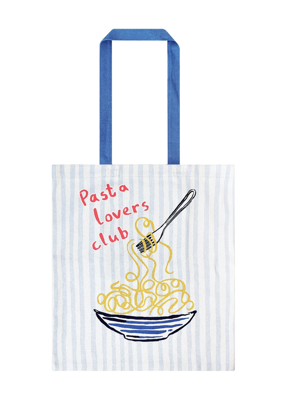Ulster Weavers Pasta Lovers Club Yellow Shopper Bag - Tote - One Size Image 1