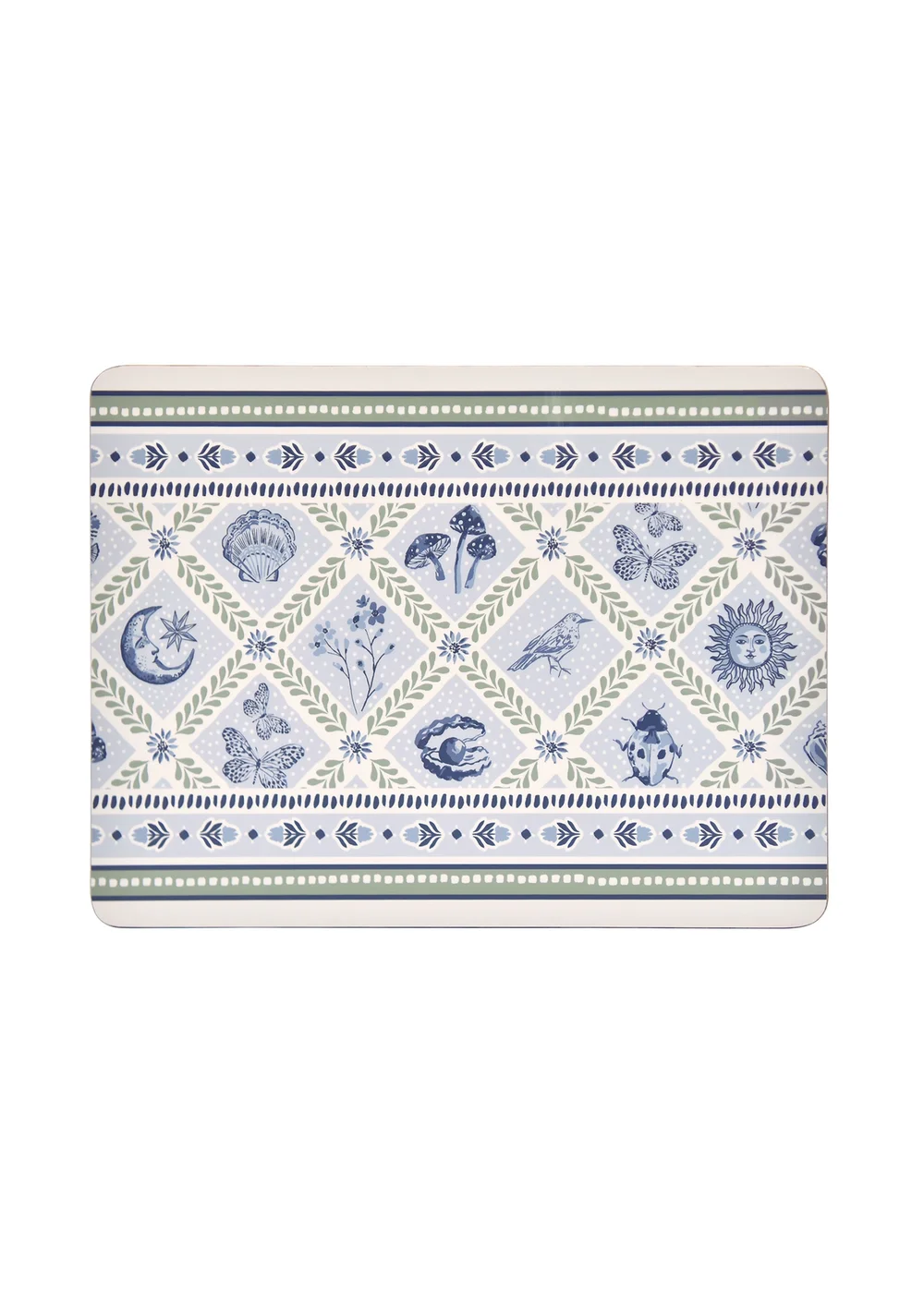 Ulster Weavers Coastal Treasures Blue Placemat - 4 Pack - One Size Image 1