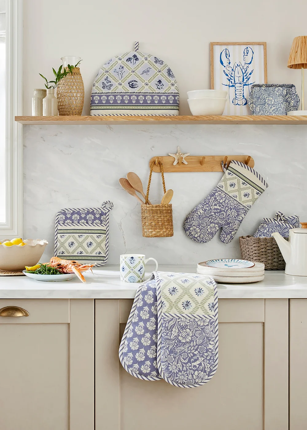 Ulster Weavers Coastal Treasures Blue Placemat - 4 Pack - One Size Image 4