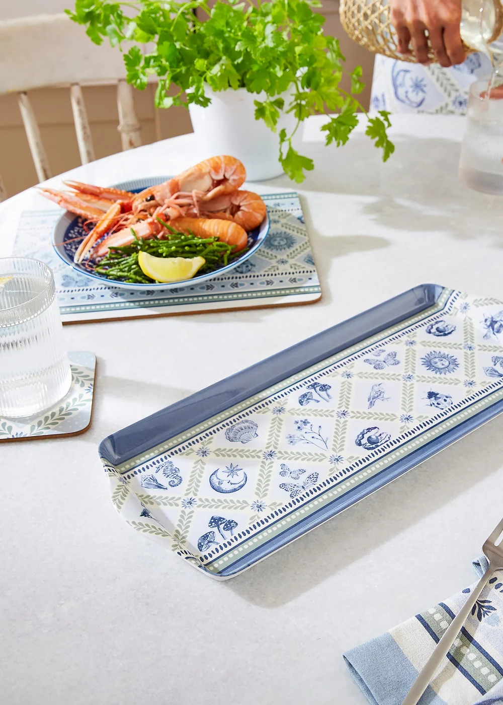 Ulster Weavers Coastal Treasures Blue Placemat - 4 Pack - One Size Image 3