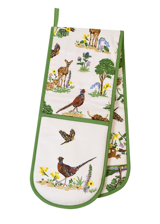 Ulster Weavers Thistlewood Green Double Oven Glove