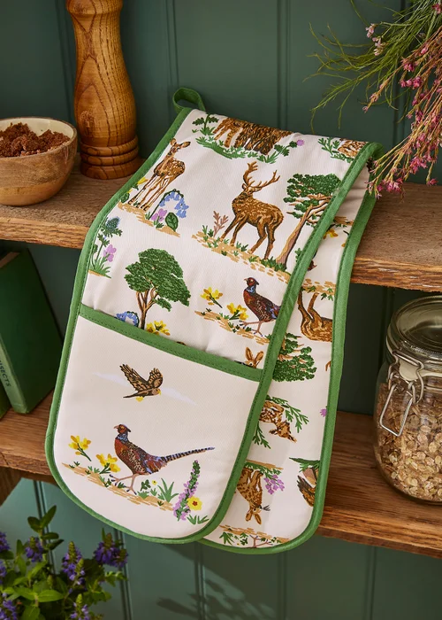 Ulster Weavers Thistlewood Green Double Oven Glove - One Size Image 2