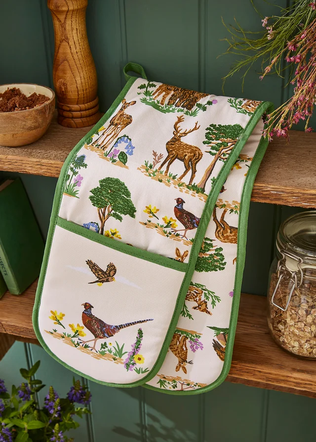 Ulster Weavers Thistlewood Green Double Oven Glove