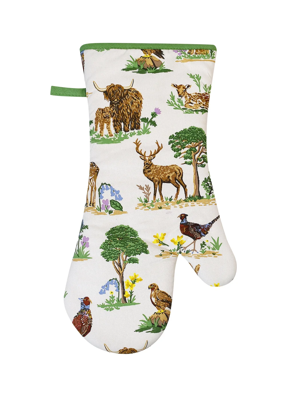 Ulster Weavers Thistlewood Green Gauntlet Oven Glove - One Size Image 1