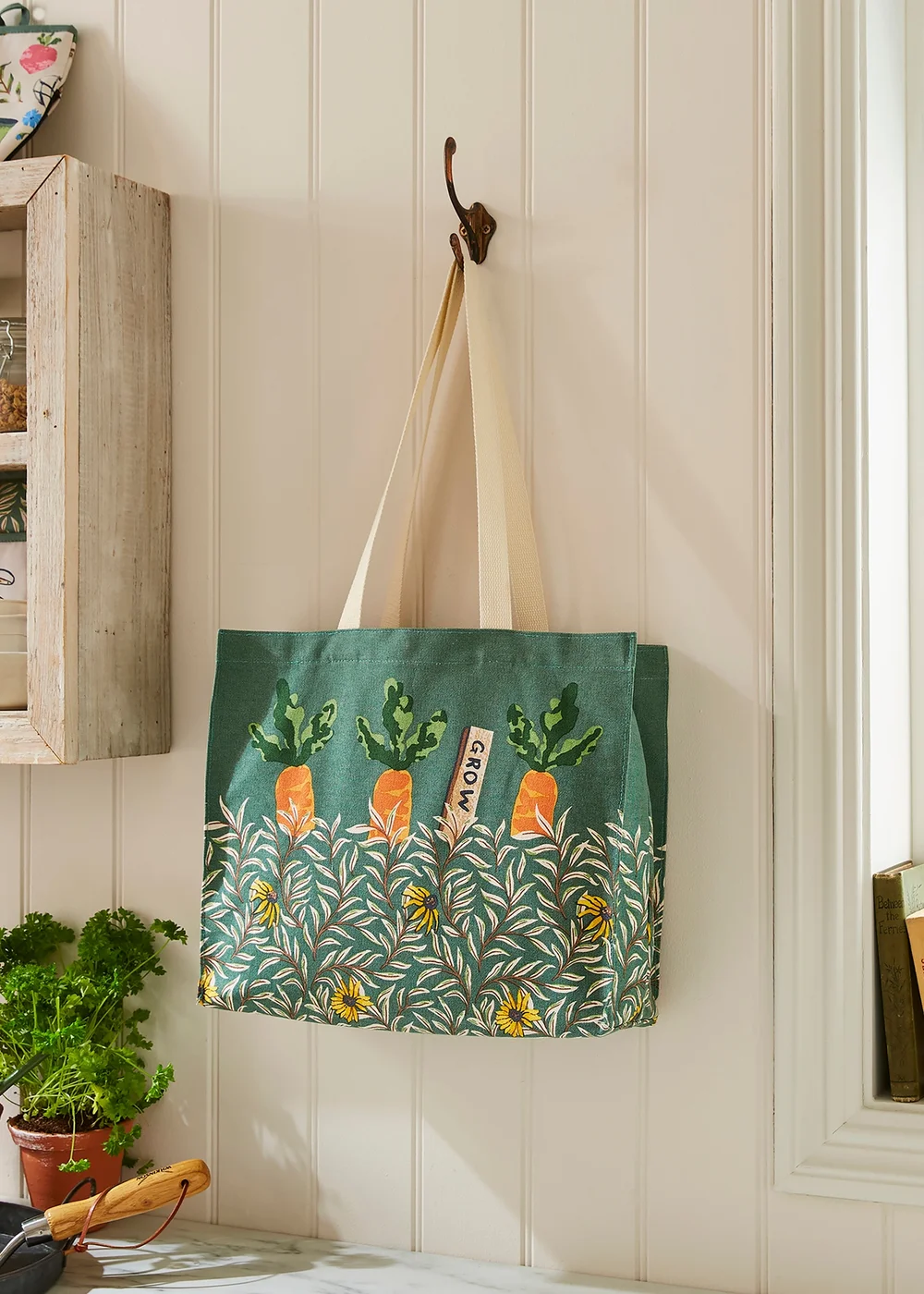 Ulster Weavers Time to Grow Green Shoulder Bag - Canvas - One Size Image 2