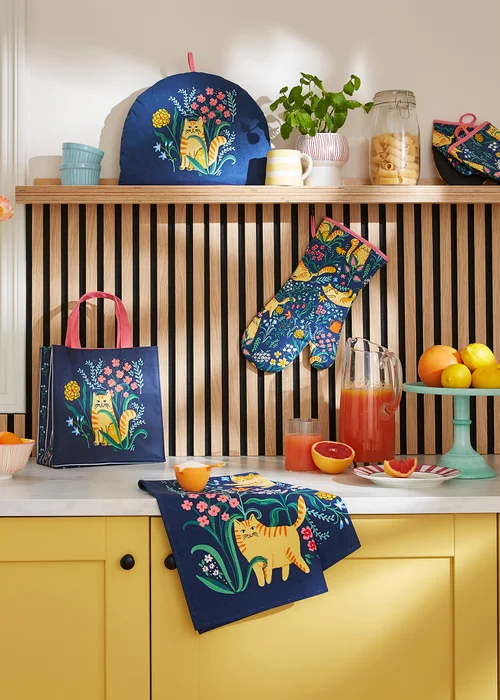 Ulster Weavers Marmalade Meadow Navy PVC Bag - Small - One Size Image 3