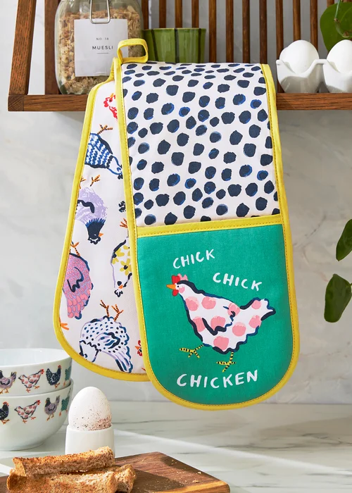 Ulster Weavers Chick Chicken Yellow Double Oven Glove - One Size Image 2