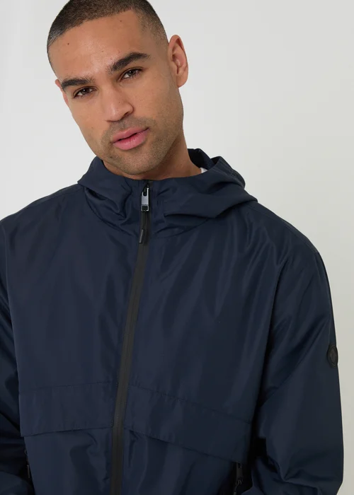 Threadbare Navy Lightweight Hooded Jacket - S Image 4